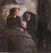Edvard Munch The Children is ill oil painting on canvas